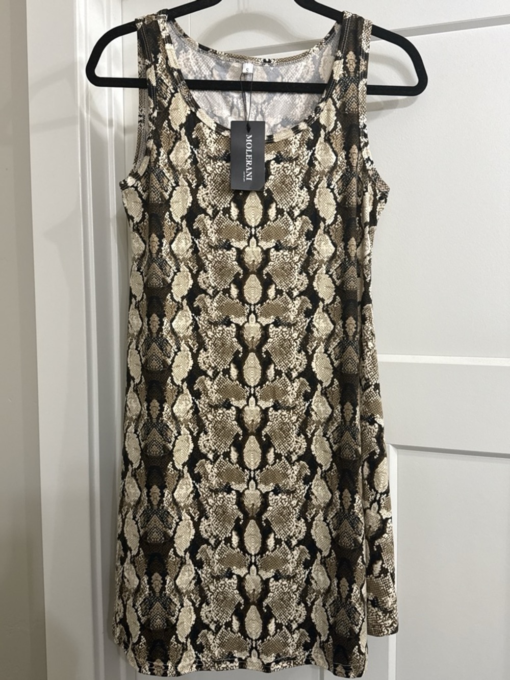 NWT Women's Snake Print Sleeveless Dress